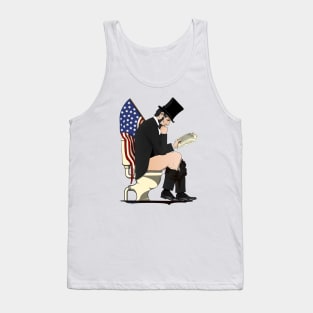 Abraham Lincoln on the Toilet Tank Top